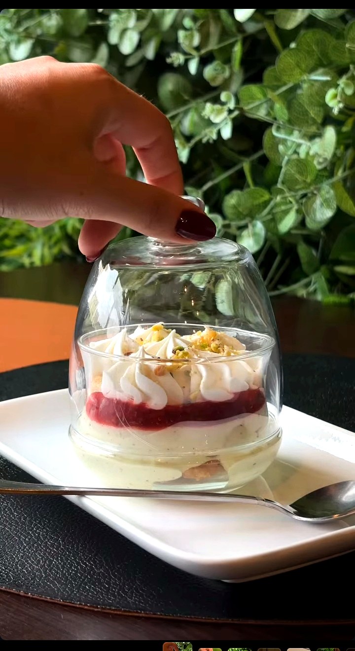 Dessert signature Kosmic en verrine